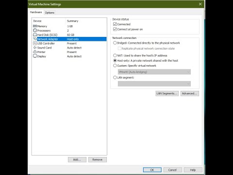 How to create local area connection between two vm