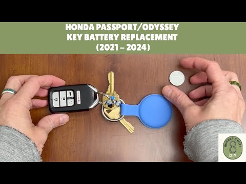 2021 - 2024 HONDA PASSPORT & ODYSSEY DIY Key Fob Battery Replacement