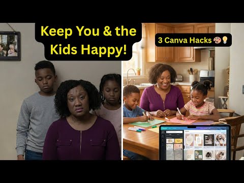 Save Money & Keep Kids Busy — 3 Canva Hacks Every Mom Needs