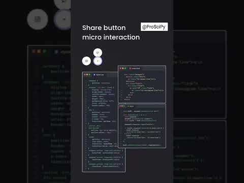How to share button micro interaction | using html and css | #ProSciPy @ProSciPy #html #css