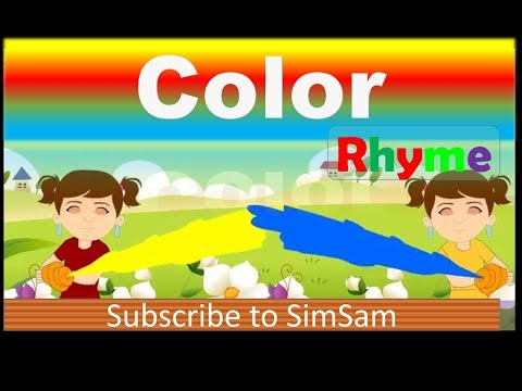 Colours rhyme | Learn colours 🌈 for children toddlers kids | baby colour song