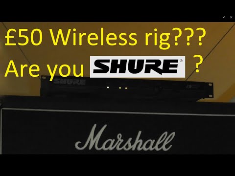 Shure Guitar Wireless EC4 1hr of fun! As good as cables?