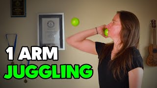 1 ARM JUGGLING Tricks -  #everydaymay