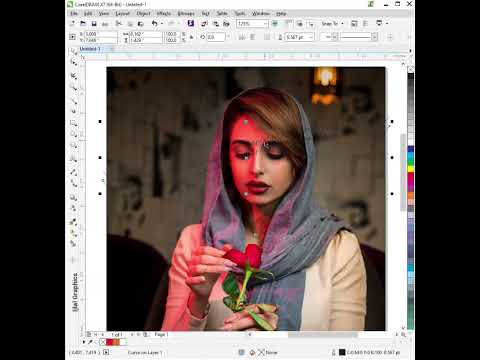 Photo Manipulation in coreldraw | Coreldraw Tutorials | #photomanipulation #viralvideo #shorts