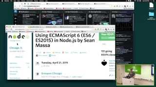 Using ECMAScript 6 (ES6 / ES2015) in Node.js by Sean Massa