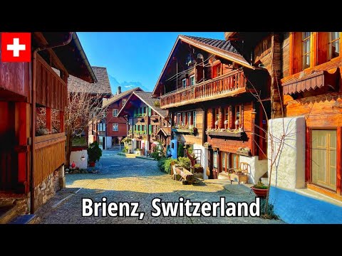 Brienz, Switzerland 4K - The most beautiful Swiss Villages - A Swiss pearl on the lake Brienz