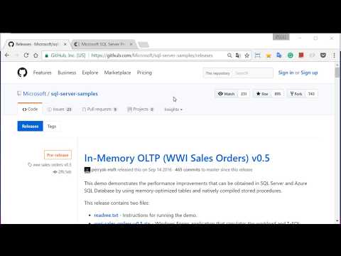 P2 LocalDB - WideWorldImporters database