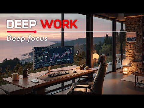 Deep Work Music for Traders ~ Boost Focus & Productivity with Serene Ocean Views