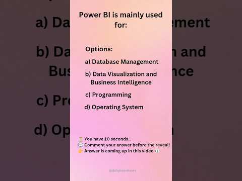 Power BI MCQ #1 | Can You Answer This? 🤔 #shorts #powerbi