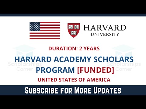 Harvard Academy Scholars Program 2021 in USA | Fully Funded | Study in USA | Scholarships Pathway