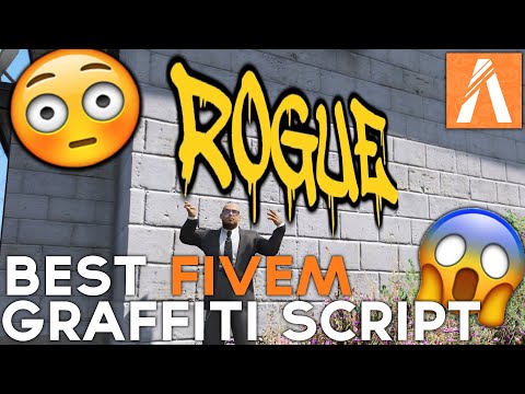FIVEM GRAFFITI SPRAY PAINT SCRIPT | PROJECT ROGUE | https://discord.gg/msuR44FR2y