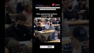 Subscribe 👍 Like ❤️ | POV: Engineering Students in Exam Hall - Relatable Life Moments #shorts #fyp