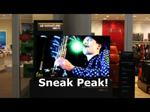 LG Signature OLED 4K TV Sneak Peak!