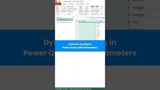 Dynamic Sorting in Power Query with Parameters! 🚀 #Excel #PowerQuery #DataTips