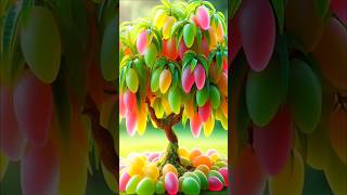 Quick and easy method to propagate and grow mango fruit trees! #shorts #farming #satisfying