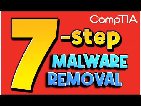 CompTIA 7-Step Malware Removal Process for A+ 220-1101, 220-1102, ITF+ (2023)