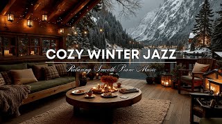 Cozy Winter Jazz Cafe | Relaxing Piano Music for Study & Chill Snowfall Ambience