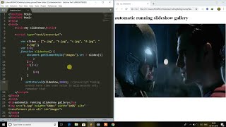 Slideshow image gallery using HTML CSS & JAVASCRIPT | Automatic image gallery with simple codes 2021