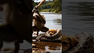 Monkey vs Python: Heroic Dog Rescue Caught on Camera #monkey #python #dog