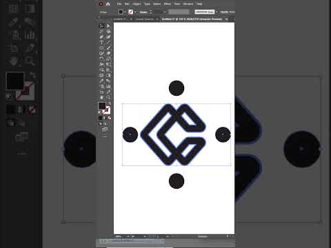 How to create modern abstract logo || #logoprocess #youtubeshorts #graphicdesign #tutorial
