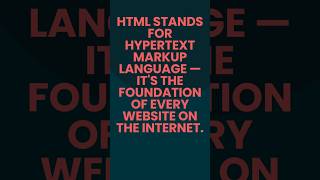 What is HTML? Web Design Starts Here! 🔥 #shorts