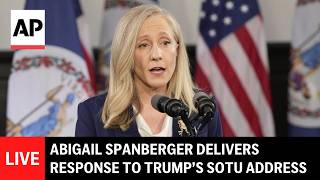 LIVE: Abigail Spanberger delivers Democratic response to Trump’s State of the Union speech