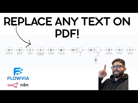 How to Replace ANY Text on a PDF in n8n (No Code + PDF.co Integration)