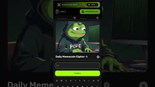 Meme lab daily chiper code today 22 October #memes #chipercode #airdrop #shorts