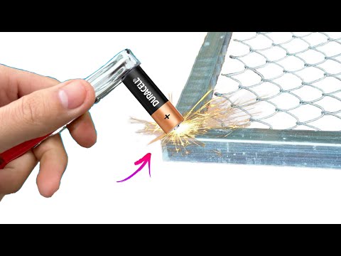I Turn 1,5v Battery into a powerful Welding machine, Amazing invention