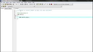 How to convert num of days into months and days in C language? (Easy exercise 1)