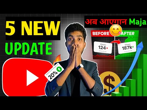 New 5 YouTube update for new creators || Abb ek video me 3 thumbnail lagaye🔥||2024||