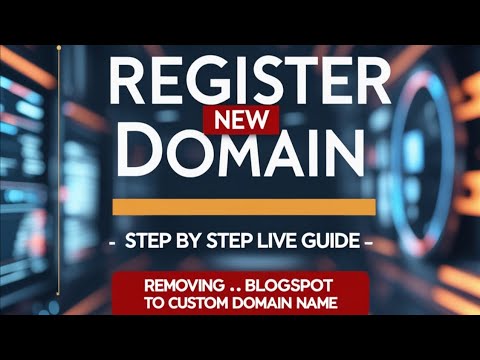 #01 Custom Domain Tutorial | How to remove .blogspot from blogger URL | Step by Step Guide
