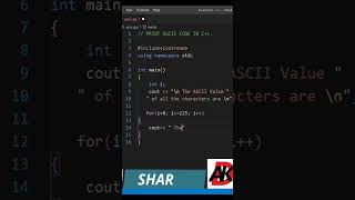 Ascii code All In One.|| Coding In C++.