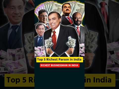Top 5 Richest People in India 🤑 #shorts