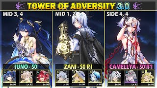 [NEW ToA] Zani, Iuno-Lynae, Camellya | Tower of Adversity 3.0 36 Crest | Wuthering Waves