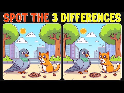 🧩🧠Spot the three differences : If you can find them all, you are a genius! (Difficulty)#28