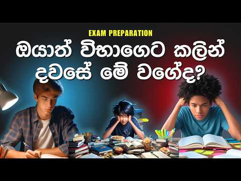 Study Smart or Hard | Which Wins? | විභාගෙට සූදානම් වෙන ඔයා කැමති කොයි කෙනා වෙන්නද? | Study Tips