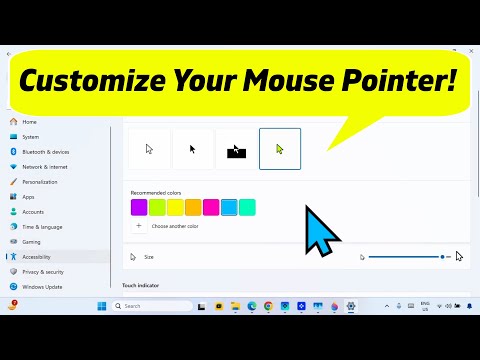 How to change the size of the cursor in Windows 11