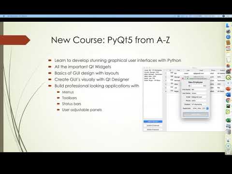 New Course: PyQt5 From A-Z