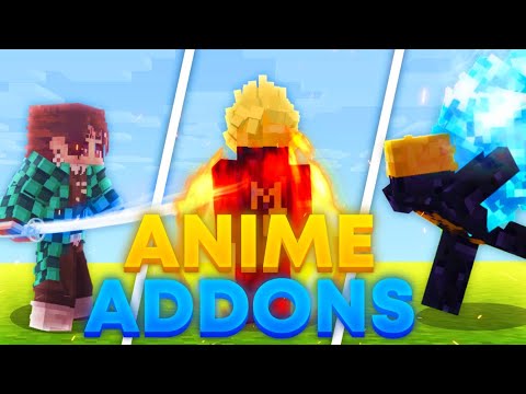 Top 5 COOLEST Anime Addons 1.20+ (MCPE & Minecraft Bedrock)