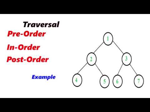 Example on  Tree Traversal | Pre Order | In Order | Post Order | | In Hindi