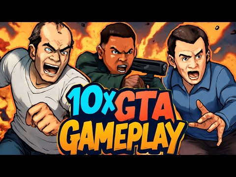Gta5 in 10x Speed of some missions gameplay