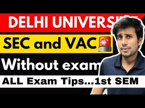 DU SOL/Regular Complete information ℹ️ about SEC| VAC | DSC| GE. Exam No exam marks 🤌🏻Hidden Tips 😳😳