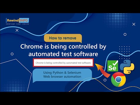 Remove "Chrome is being controlled by automated test Software" Web scraping | Python | Selenium