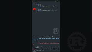 Rust Variables | Rust in 60 Seconds |  #rust #programming #coding #shorts
