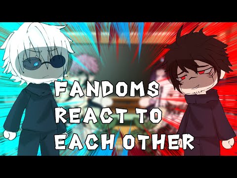 Fandoms react to each other Gojo vs Sukuna // Gacha React
