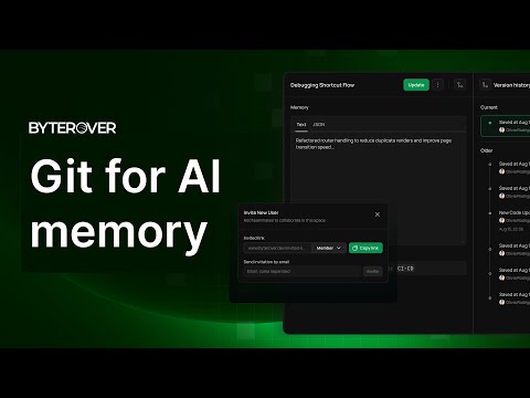 Git for AI Memory, by Byterover