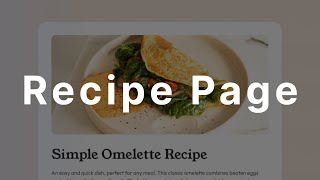 Recipe Page - Frontend Mentor Challenge #tsbsankara