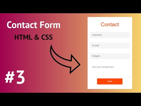Contact Form using HTML & CSS | CodingPak