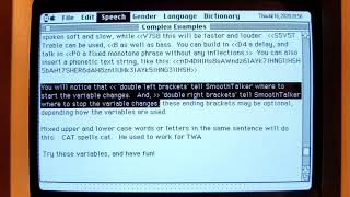 Macintosh Speech Synthesizer - Smoothtalker - Complex Examples HD Recording
